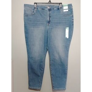 Terra &Sky Women's Plus Size Skinny High Rise Jeans Size 26w‎